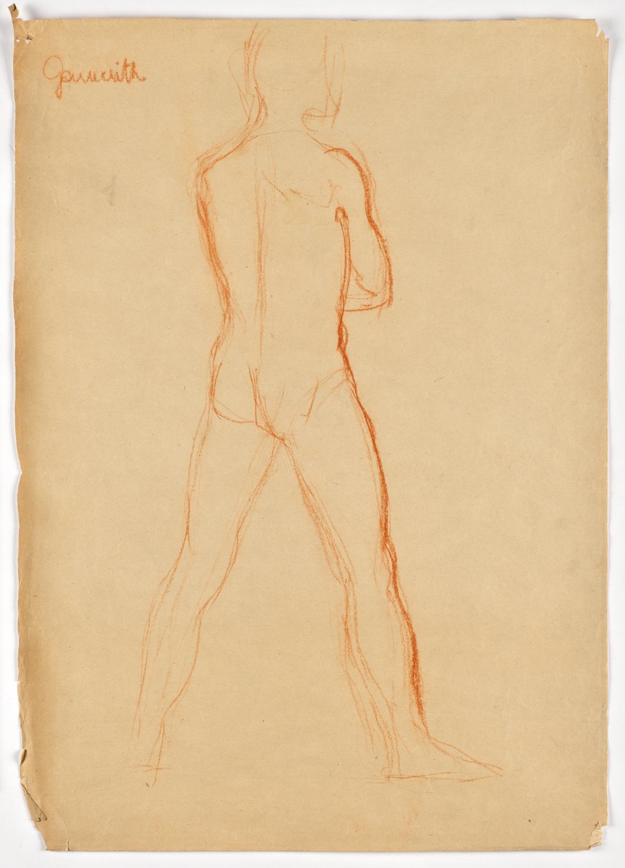 Male Back Nude by Walther Gamerith