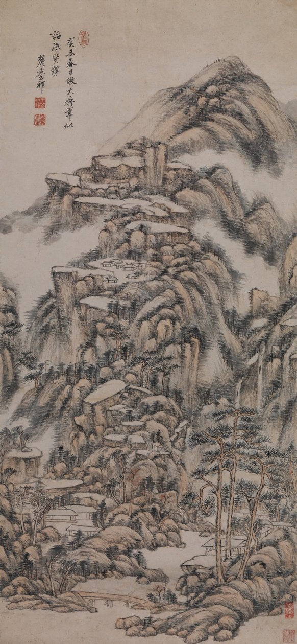 Landscape After the Style of Huang Gongwang by Wang Yuanqi