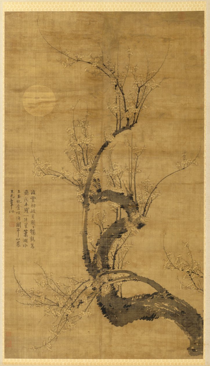 A Prunus in the Moonlight by Wang Mian
