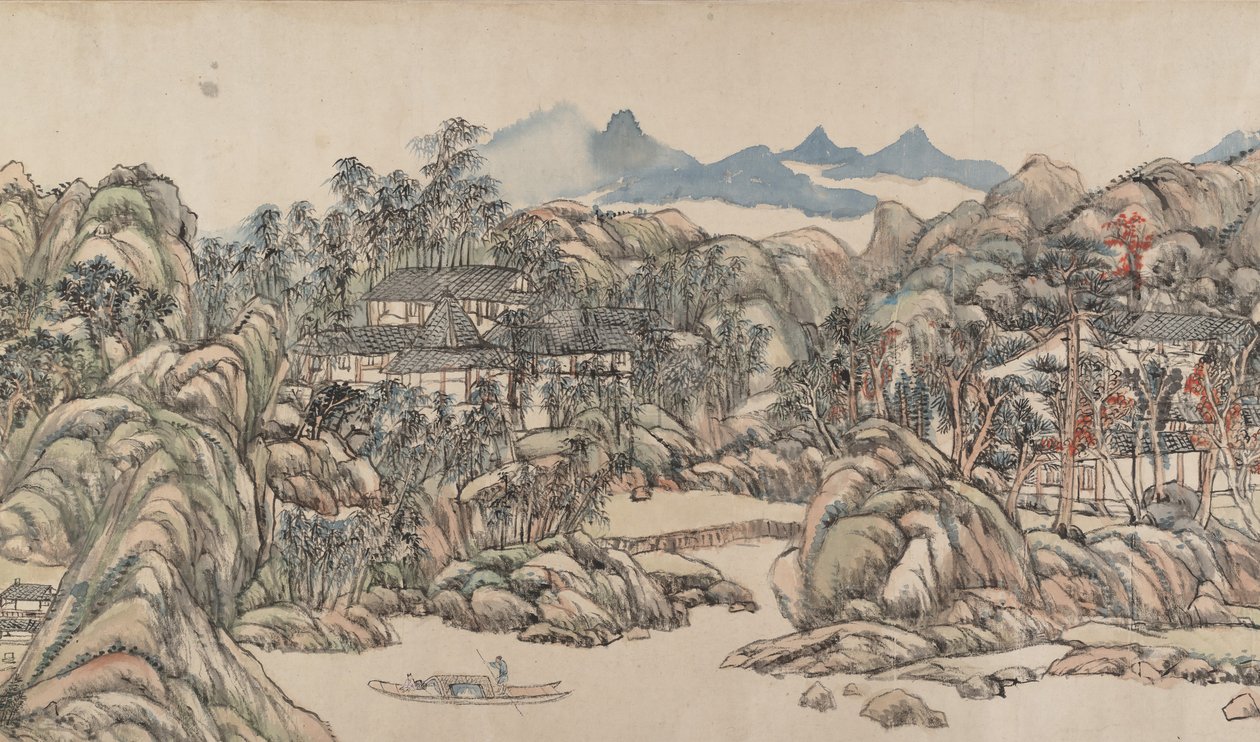 Wangchuan Villa, dated 1711 by Wang Yuanqi