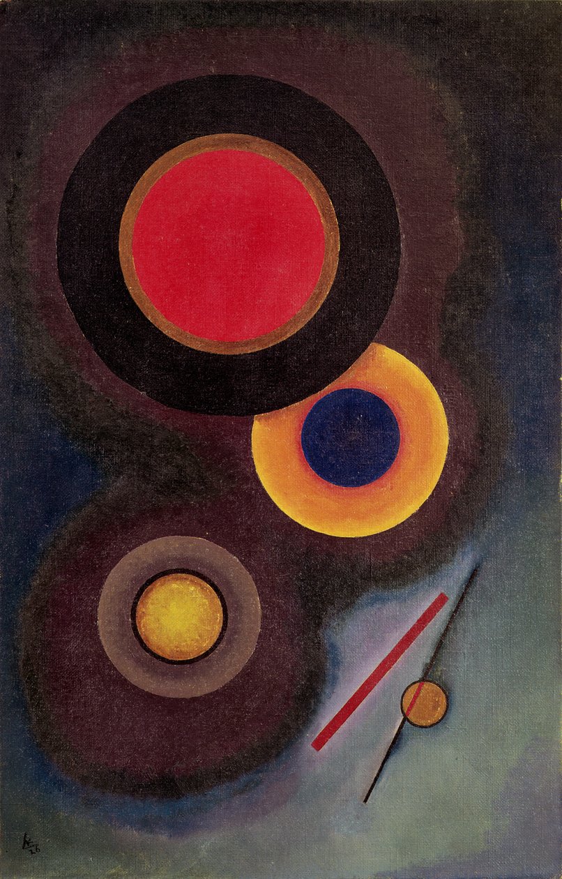 Composition with Circles and Lines, 1926 by Wassily Kandinsky