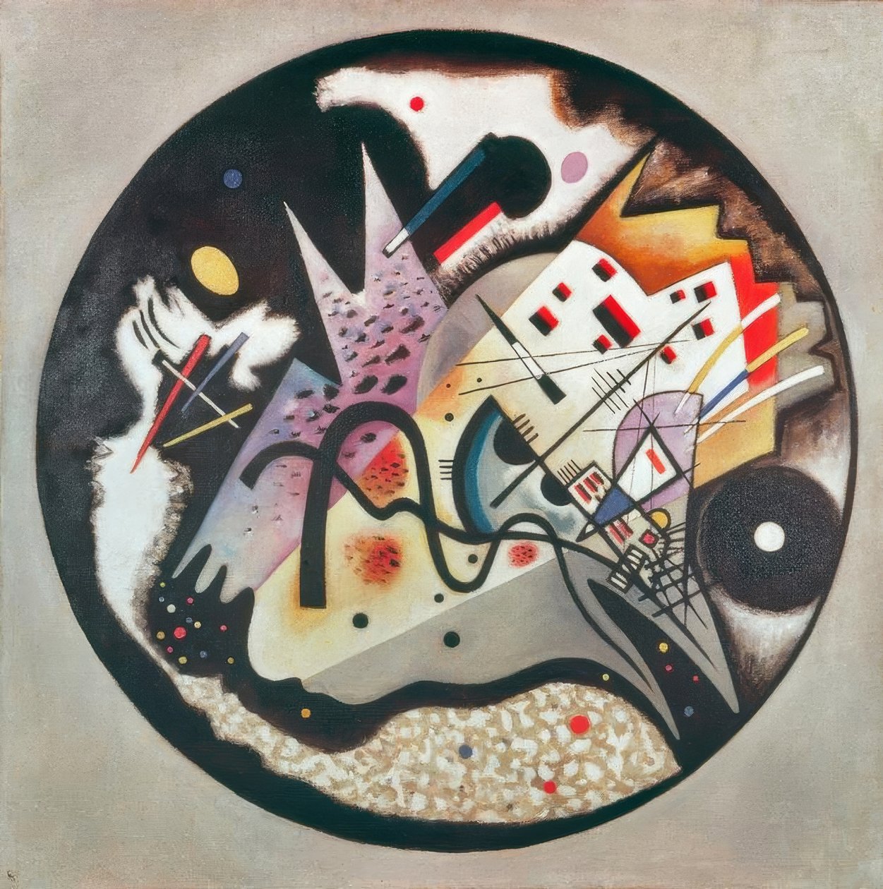 In the Black Circle by Wassily Kandinsky