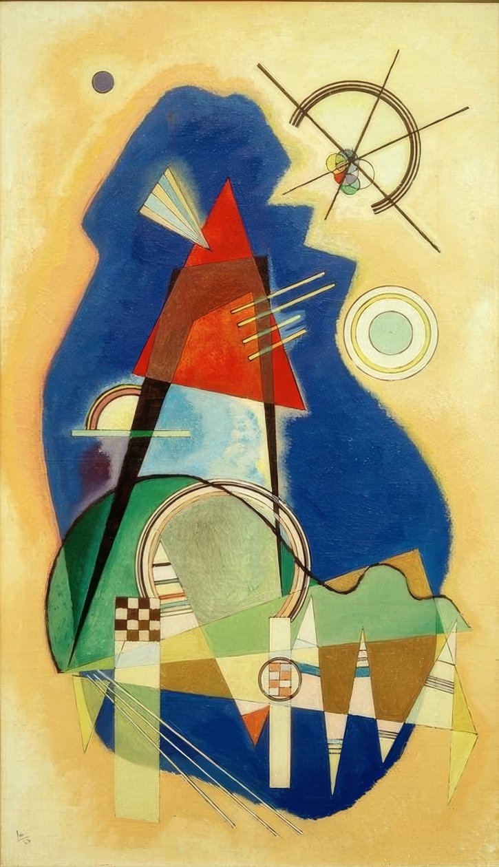 Discreet Blue by Wassily Kandinsky
