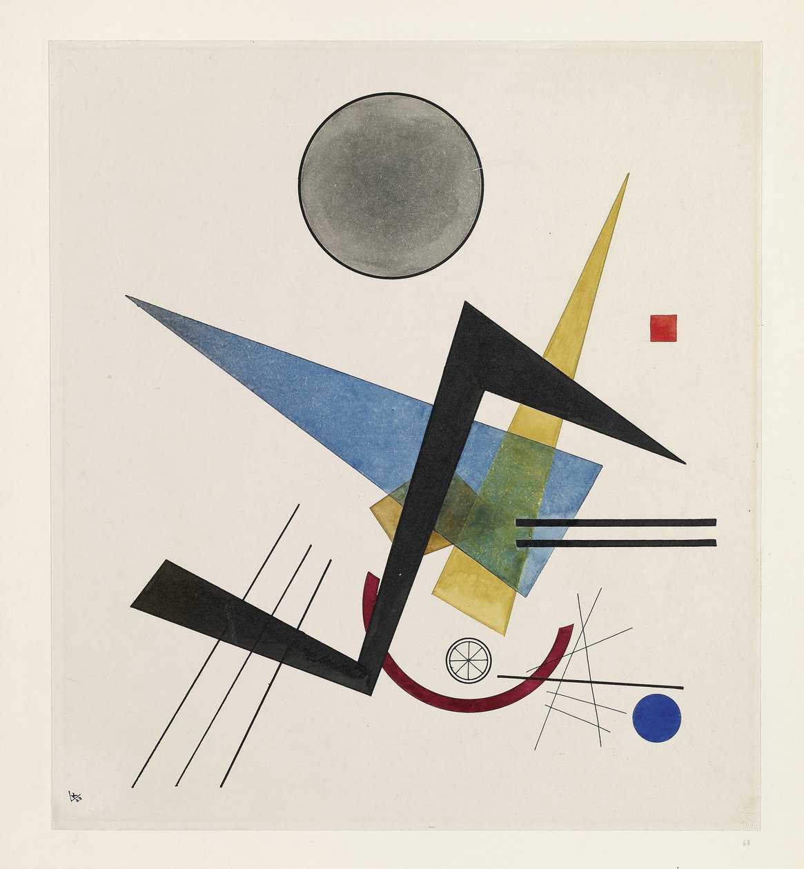 Grey Circle, 1923 by Wassily Kandinsky