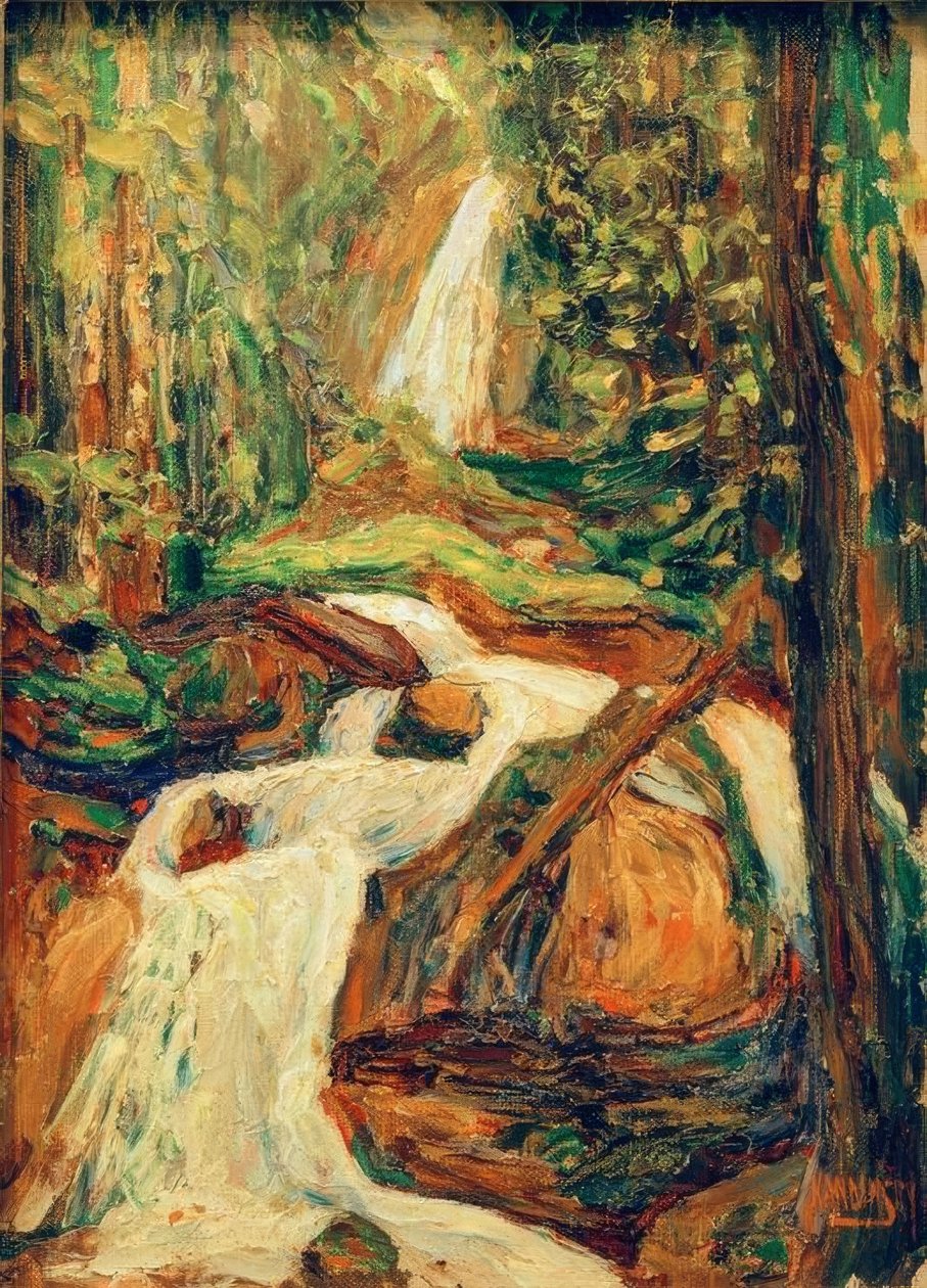 Kochel – Waterfall I by Wassily Kandinsky