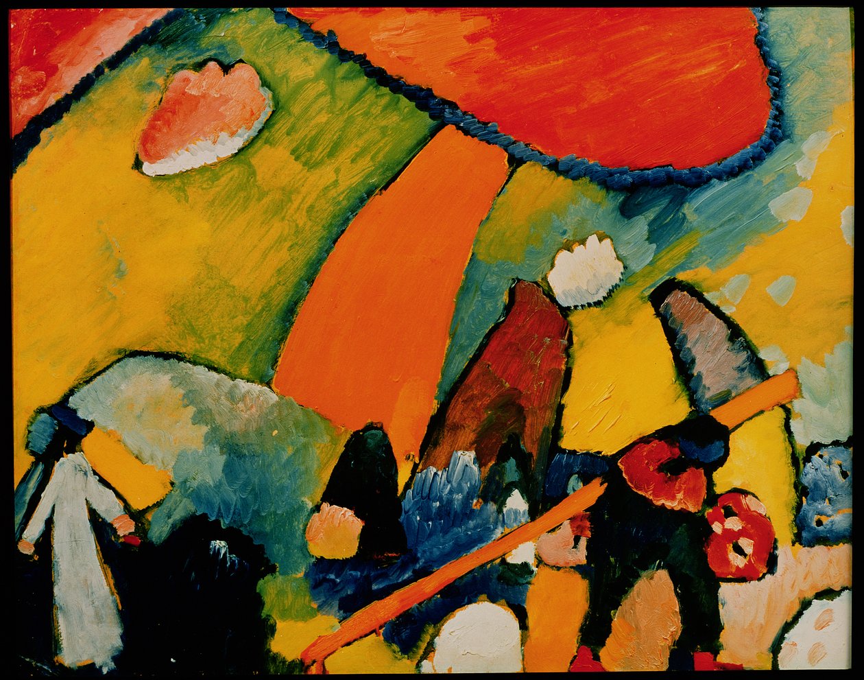 On the Beach by Wassily Kandinsky