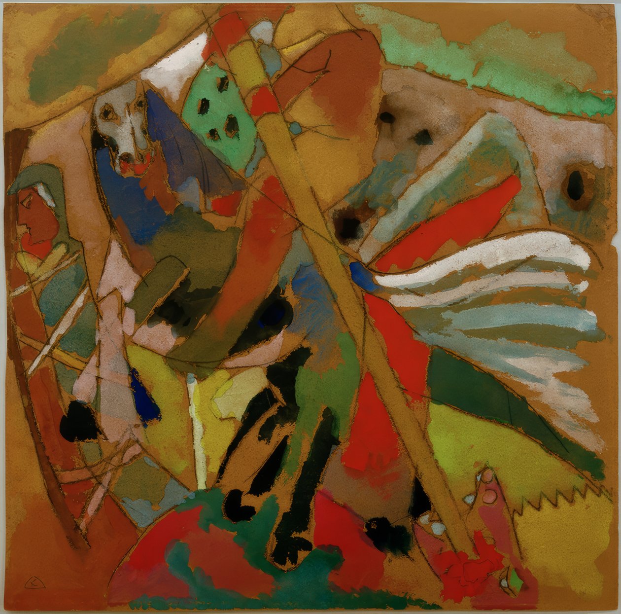 St. George II by Wassily Kandinsky