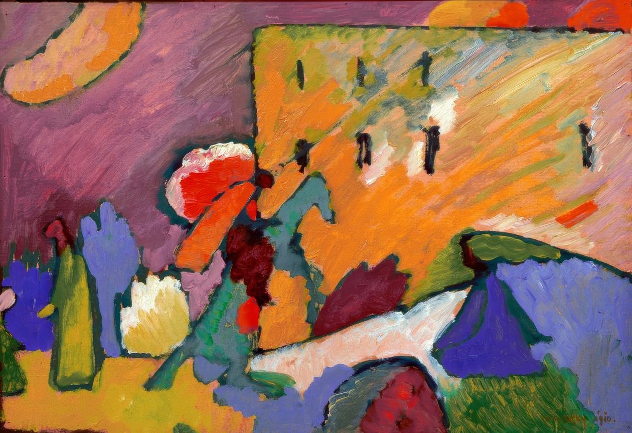 Study for Improvisation 3 (Rider over the Bridge) by Wassily Kandinsky