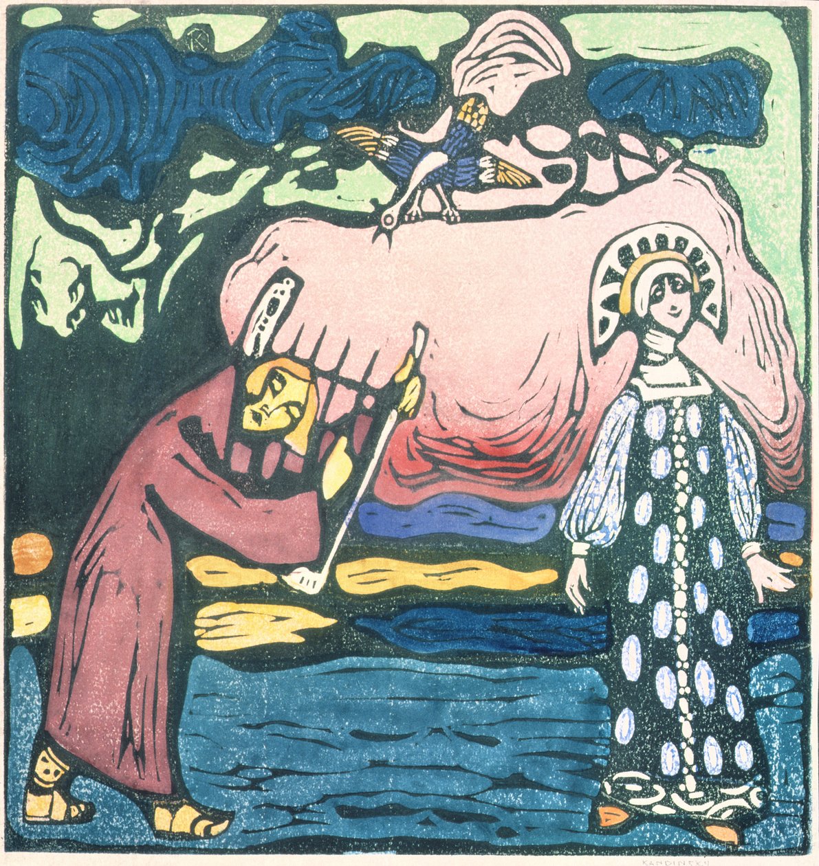 The Psaltery Player by Wassily Kandinsky