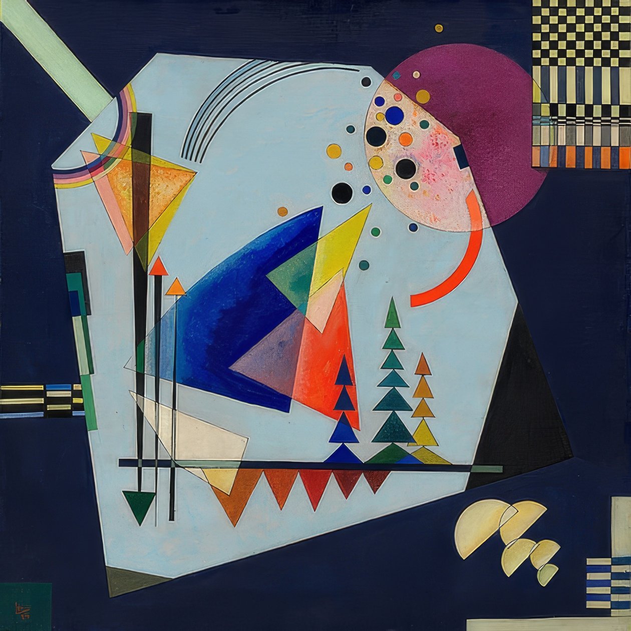 Three Sounds. 1926 by Wassily Kandinsky