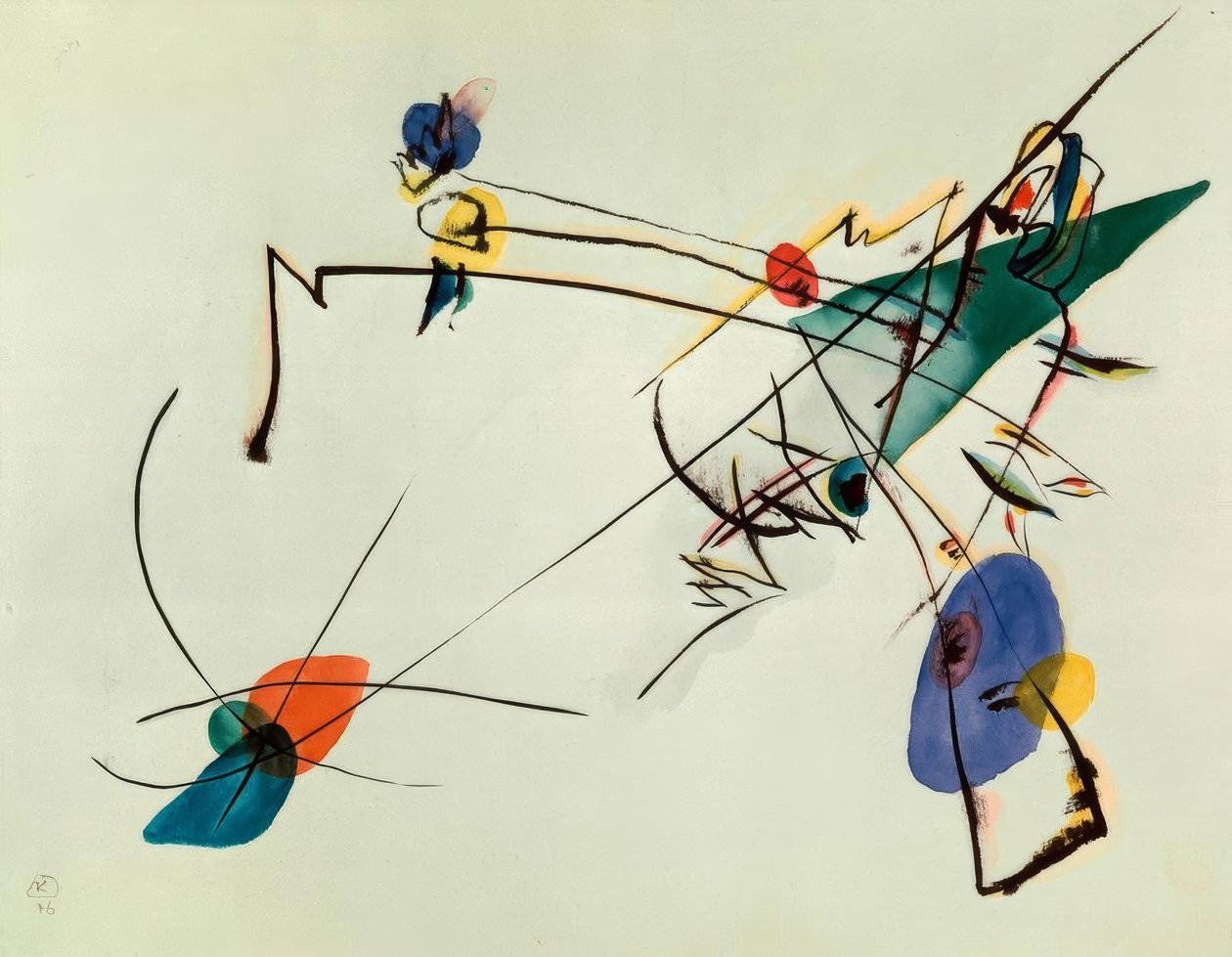 Simple Watercolor by Wassily Kandinsky