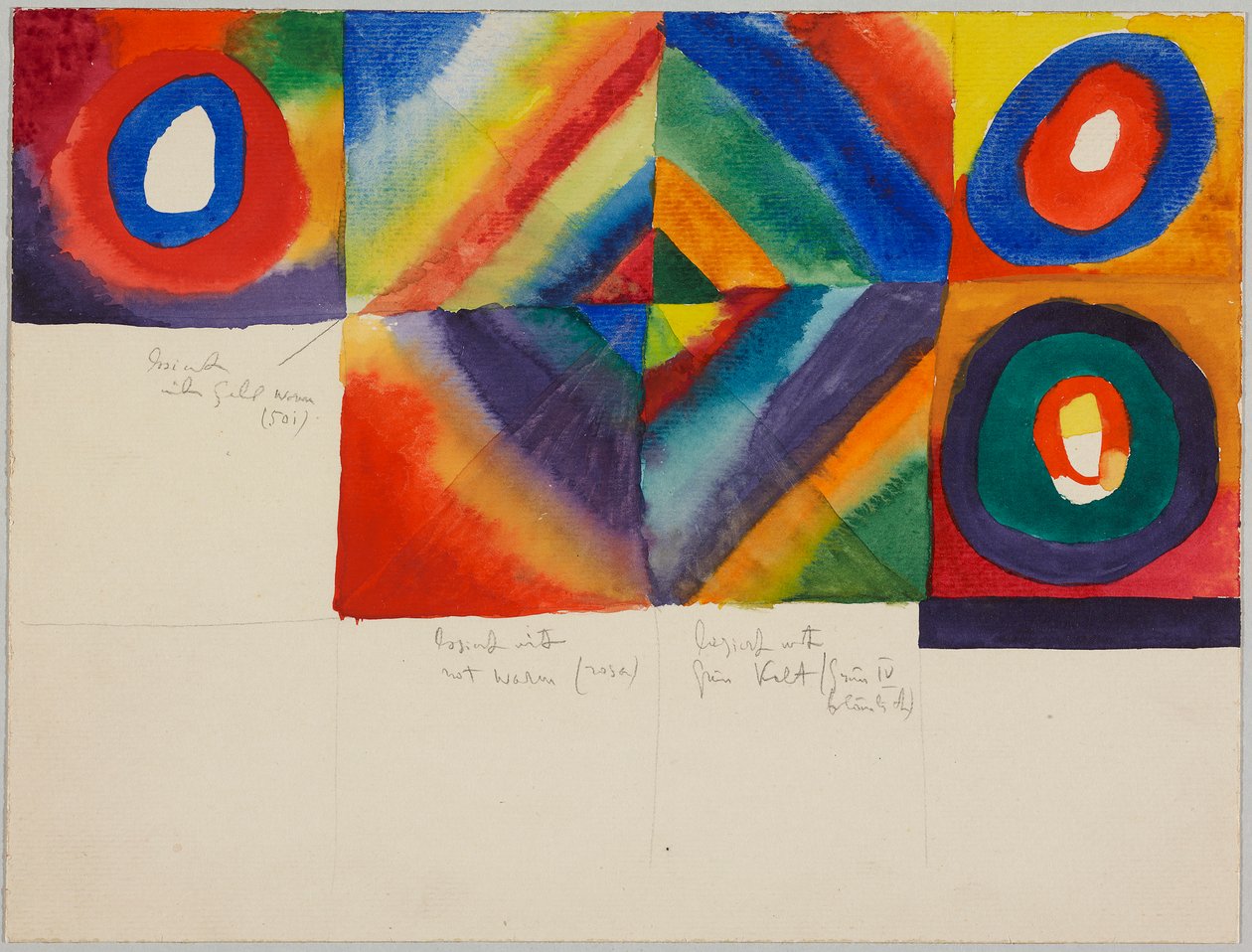 Color Studies with Notes on Painting Technique by Wassily Kandinsky