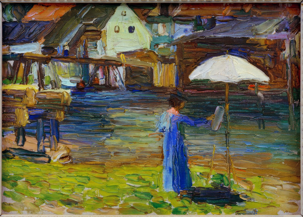 Kallmünz – Gabriele Münter Painting I by Wassily Kandinsky