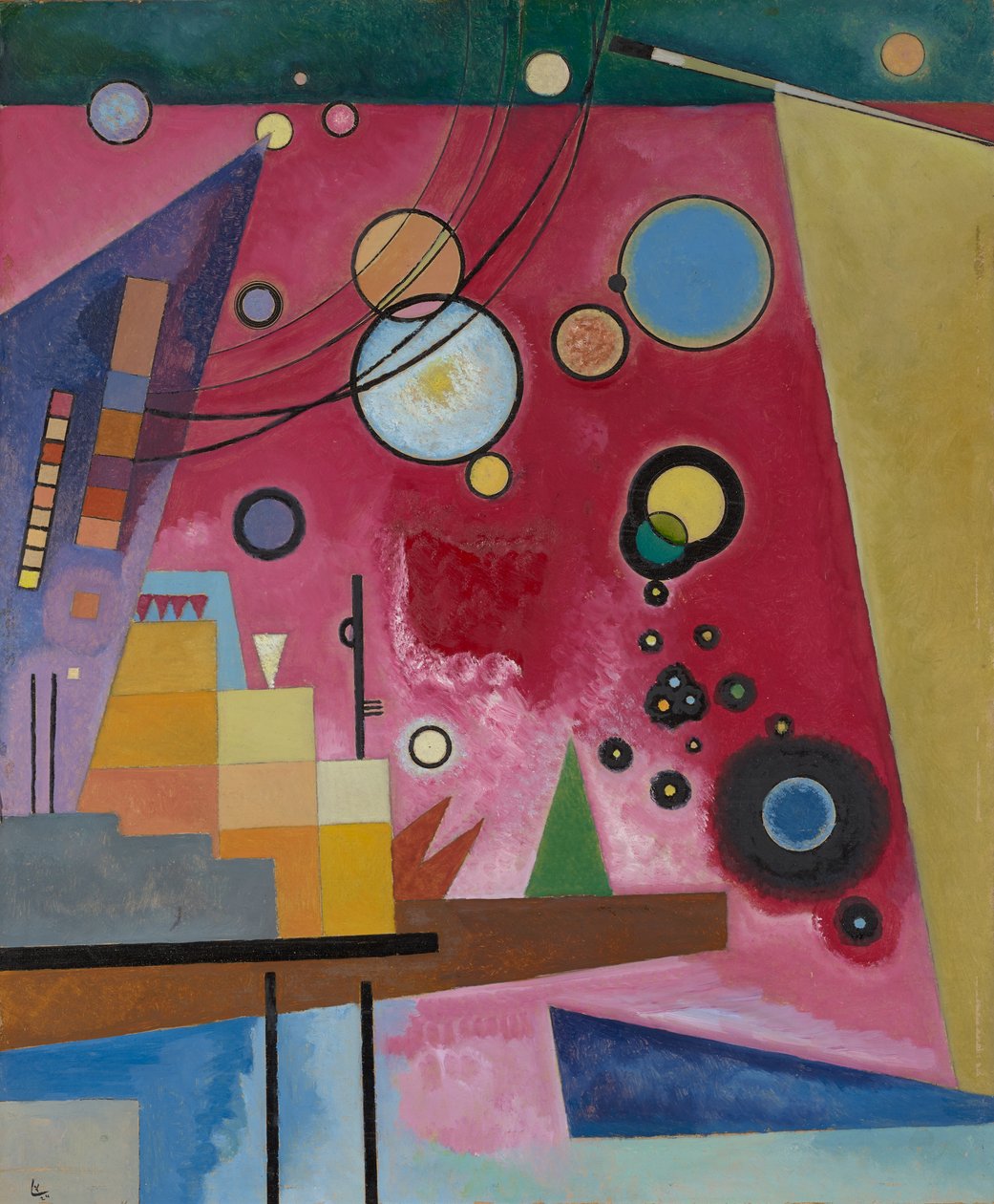 Heavy Red, 1924 (July) by Wassily Kandinsky