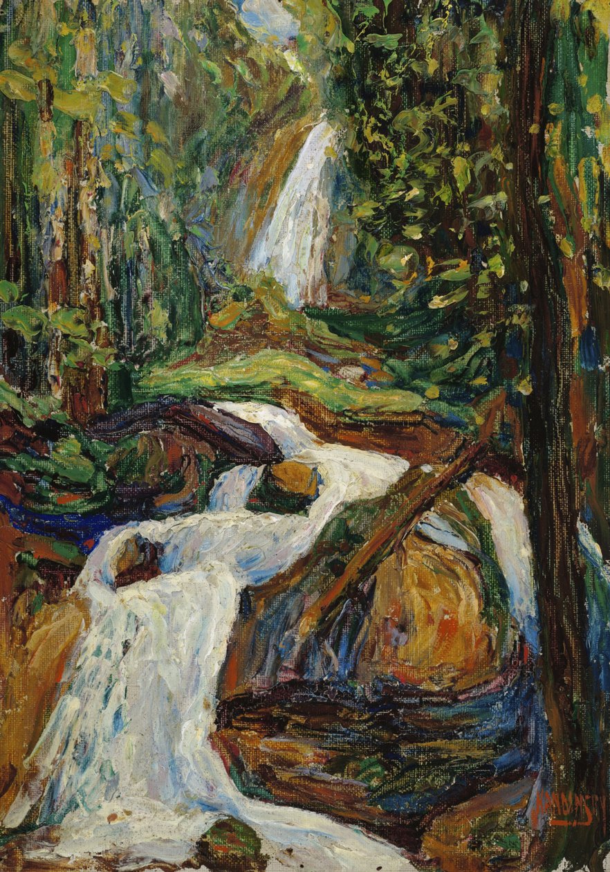 Kochel – Waterfall I by Wassily Kandinsky