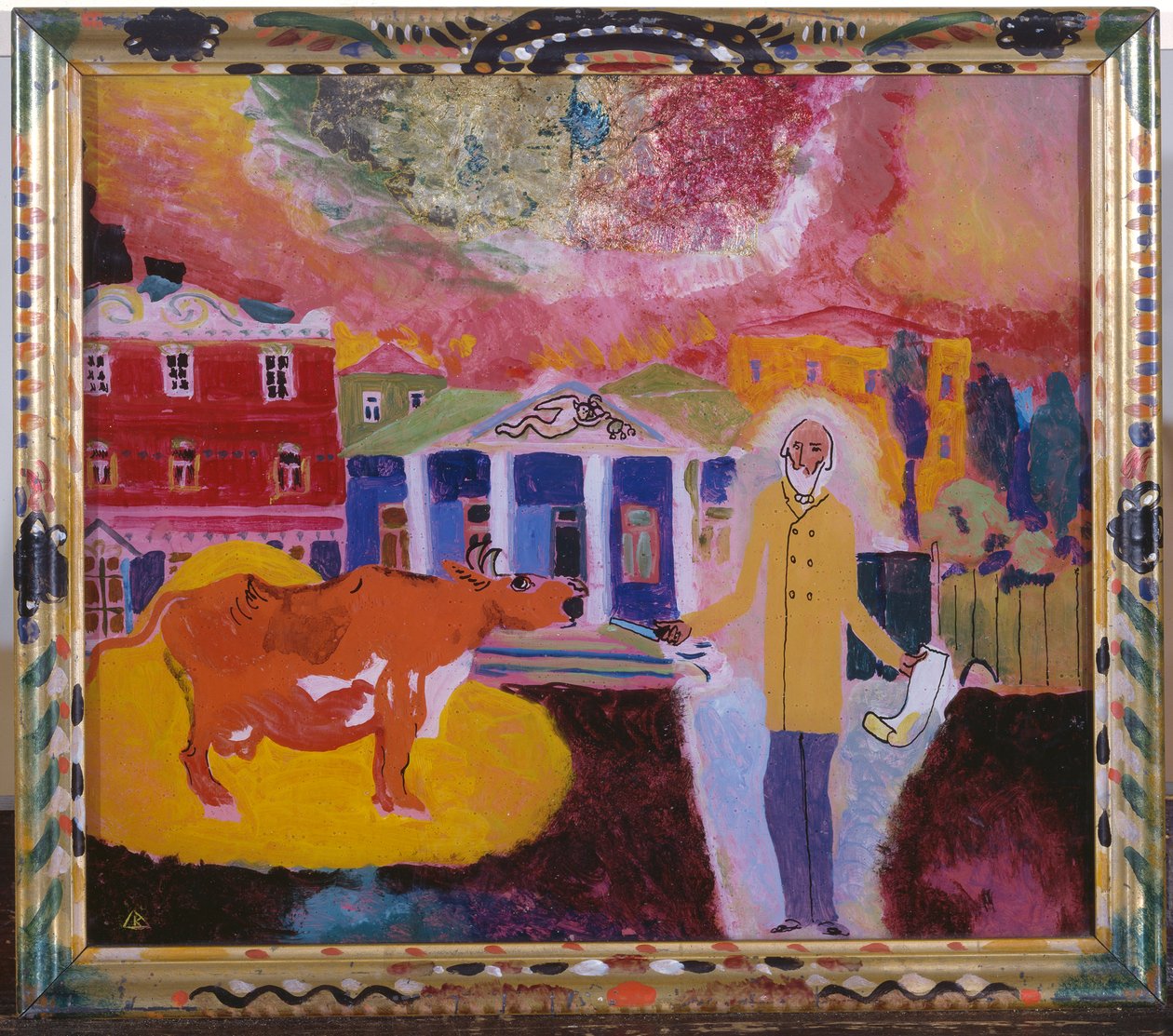 Cow in Moscow by Wassily Kandinsky