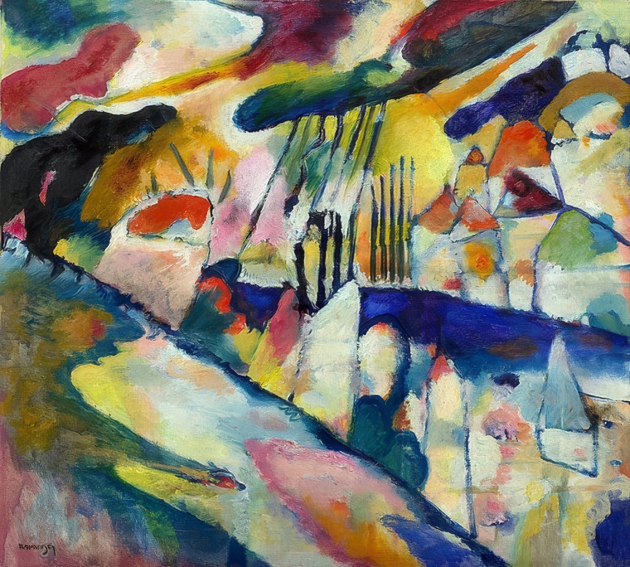Landscape with Rain by Wassily Kandinsky
