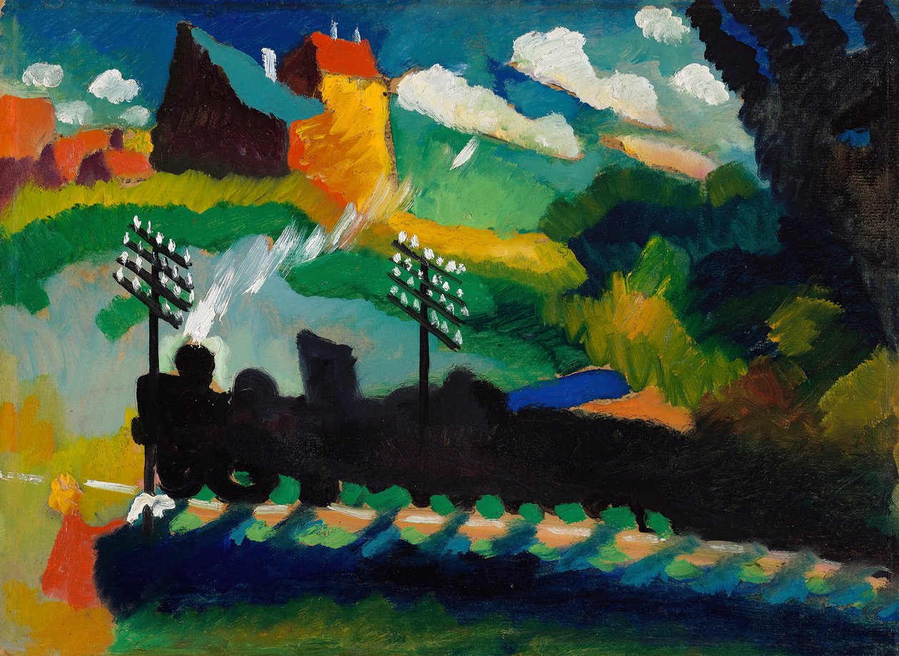 Railway near Murnau by Wassily Kandinsky