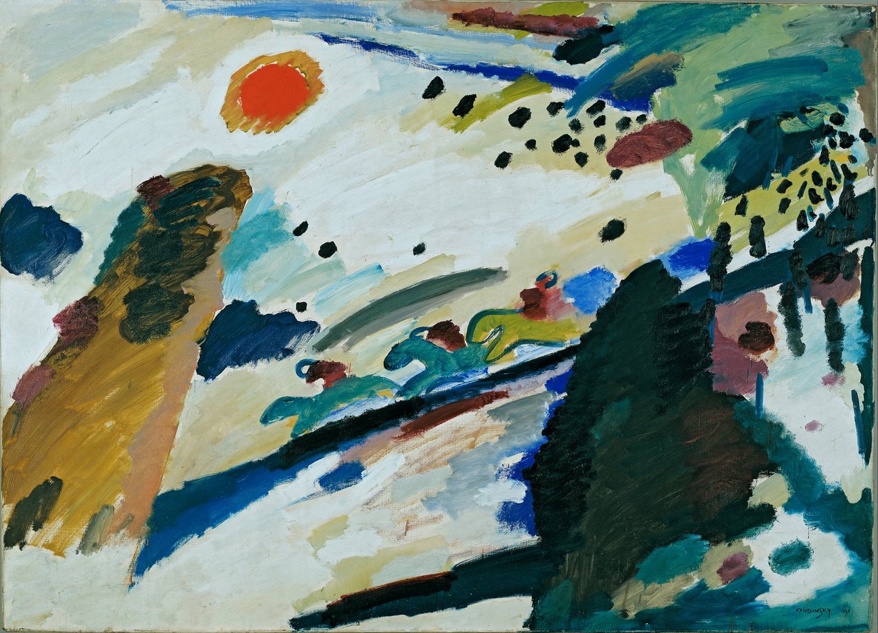 Romantic Landscape by Wassily Kandinsky