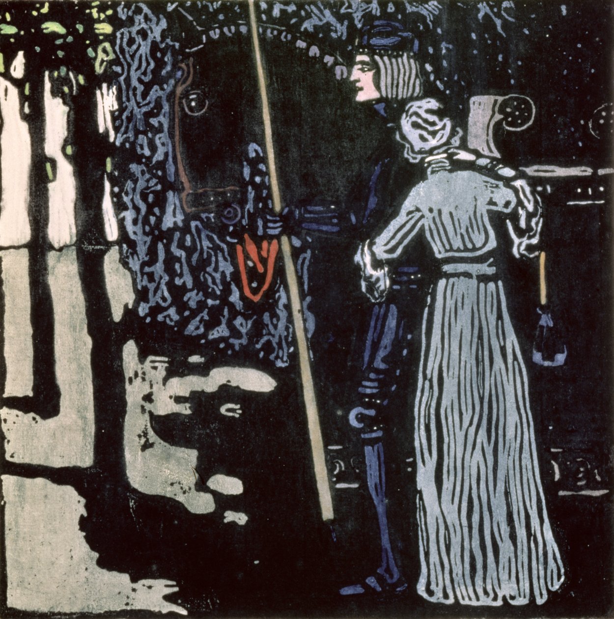The Farewell by Wassily Kandinsky