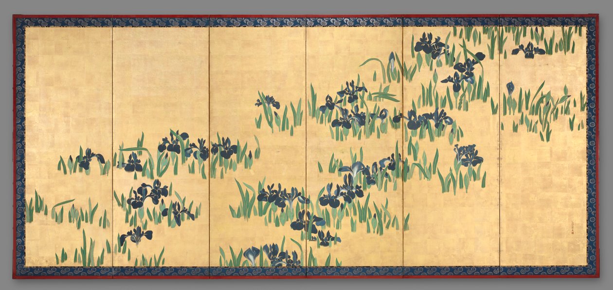 Irises by Watanabe Shiko