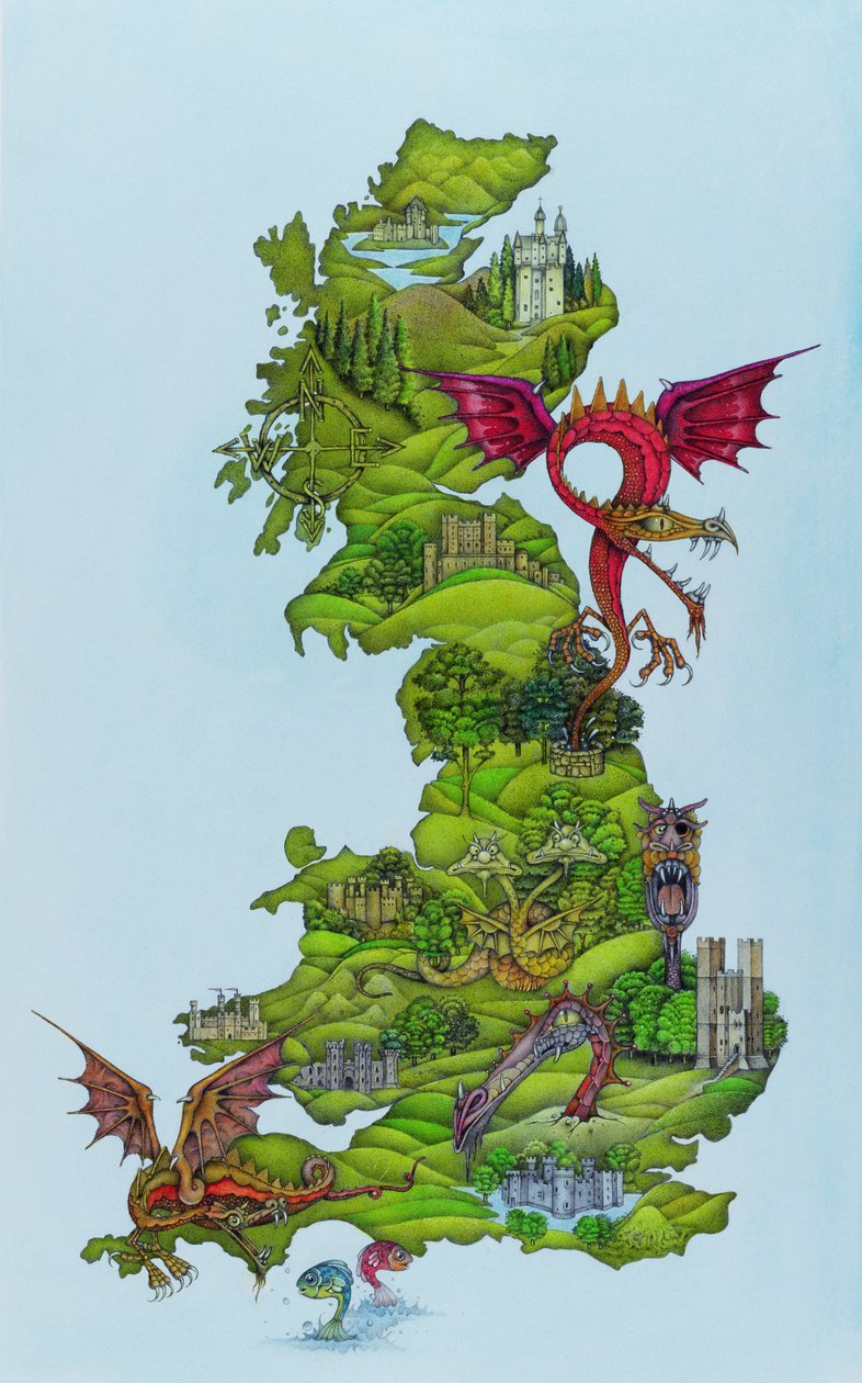 Dragon Map by Wayne Anderson