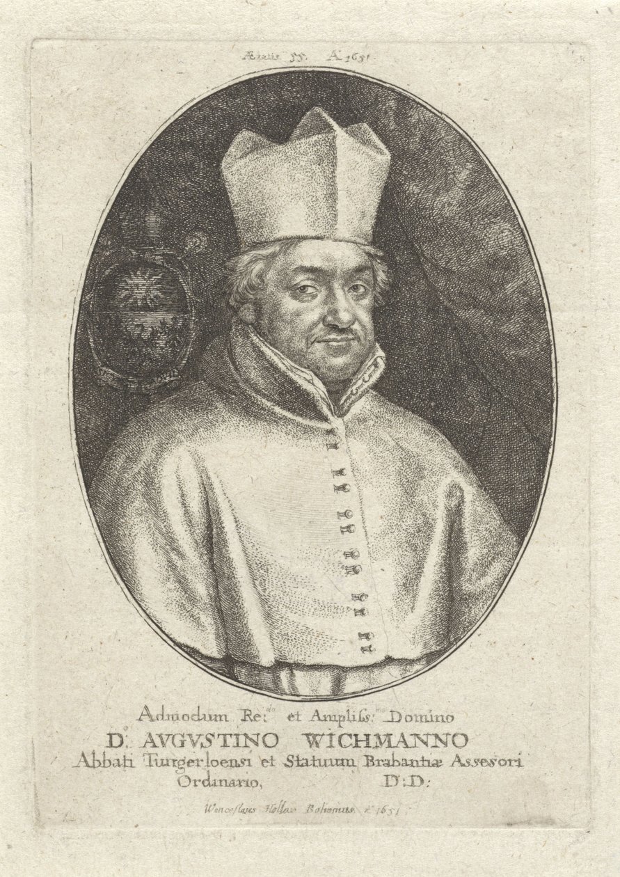 Augustinus Wichmans by Wenceslaus Hollar
