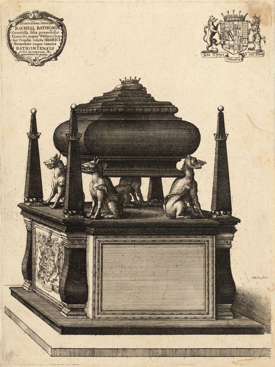 Bourchier (Monument). State 1 by Wenceslaus Hollar