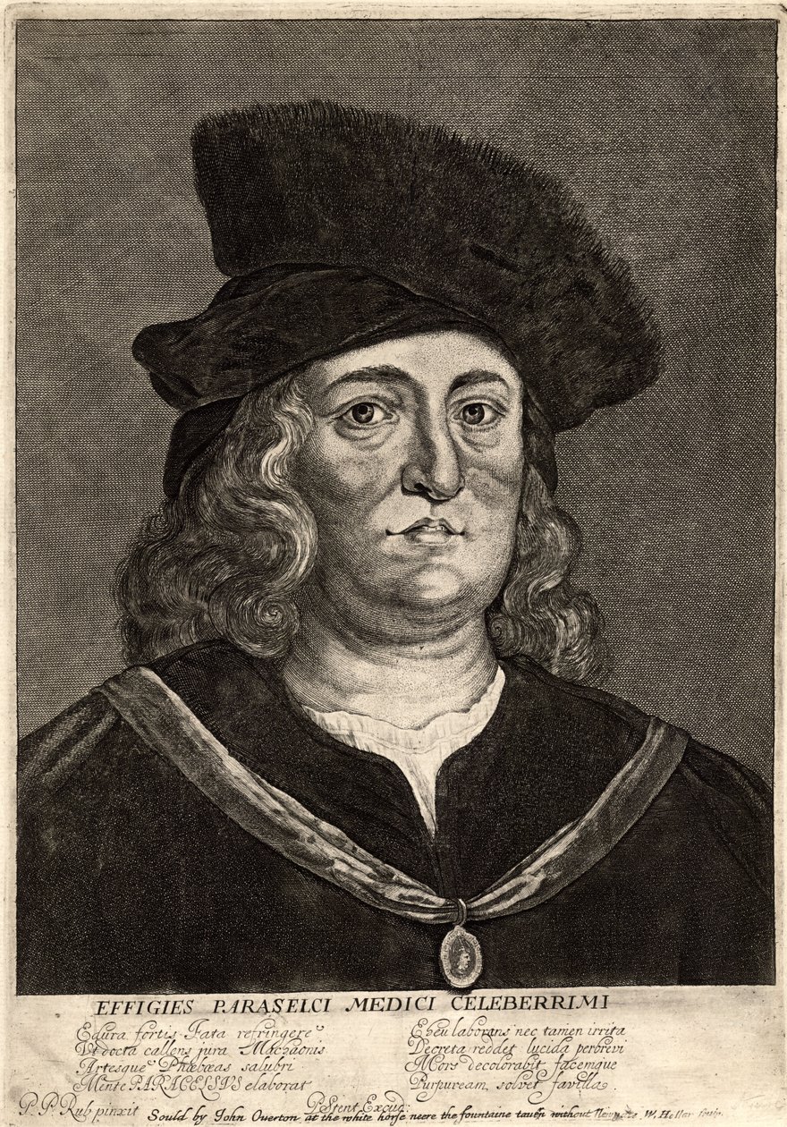 Paracelsus. State 2 by Wenceslaus Hollar