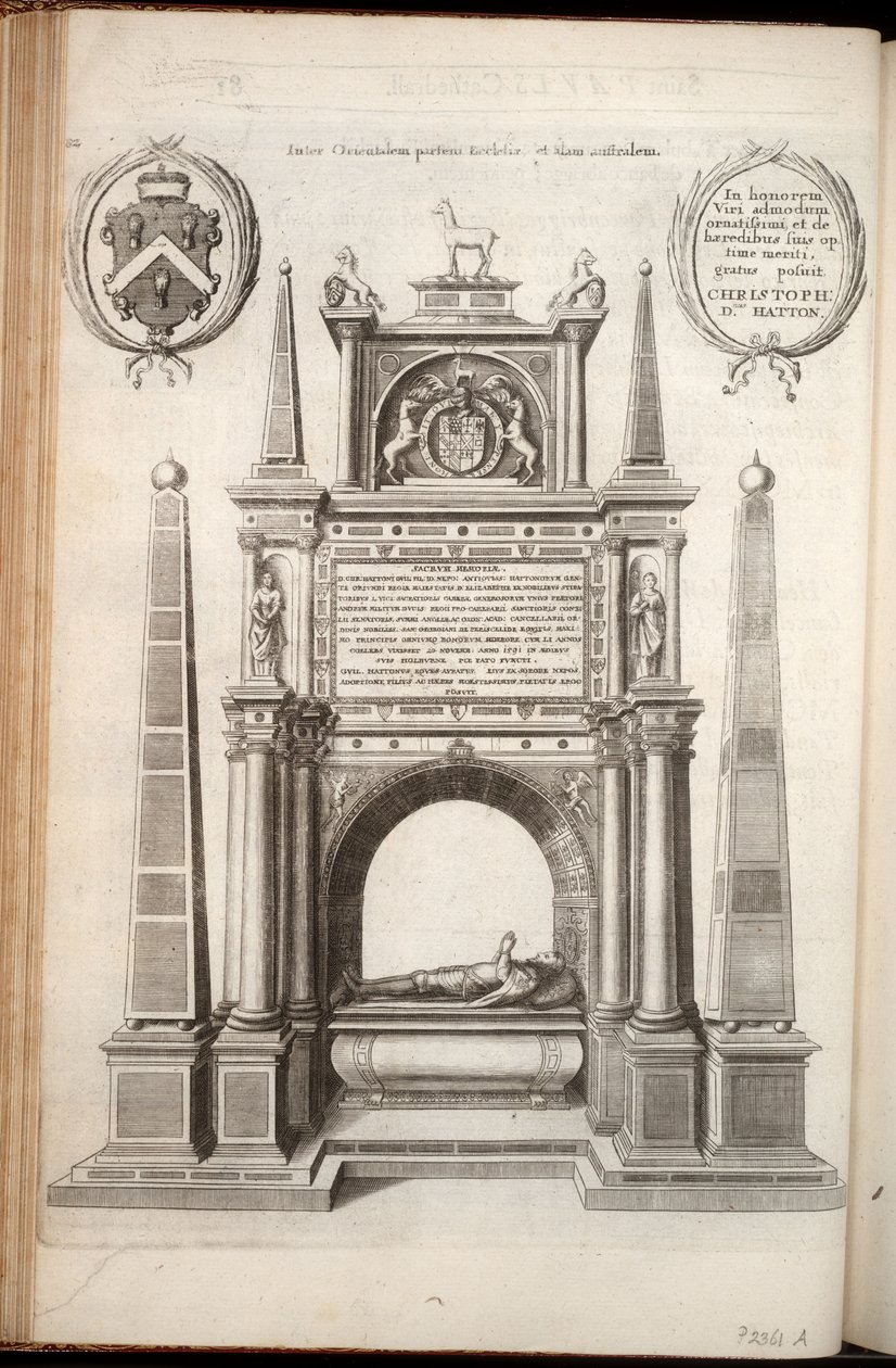 Sir Christopher Hatton by Wenceslaus Hollar