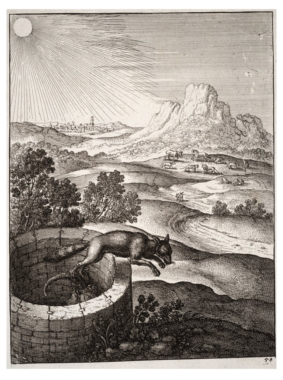 The Fox and the Goat by Wenceslaus Hollar