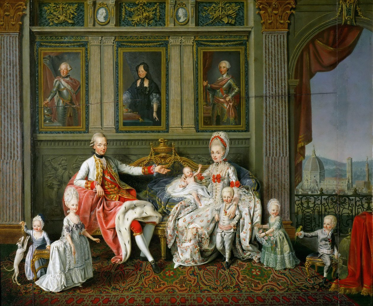Grand Duke Leopold with His Family by Wenceslaus Werlin