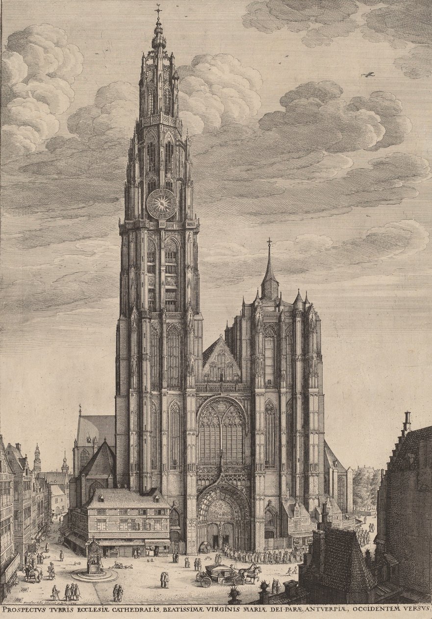 Antwerp Cathedral by Wenceslaus Hollar