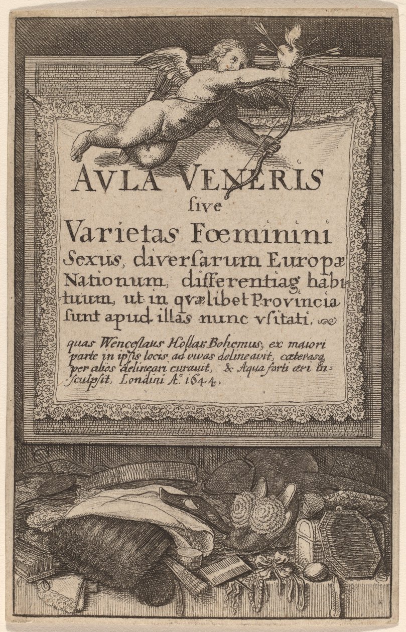 Aula Veneris: Title Page by Wenceslaus Hollar
