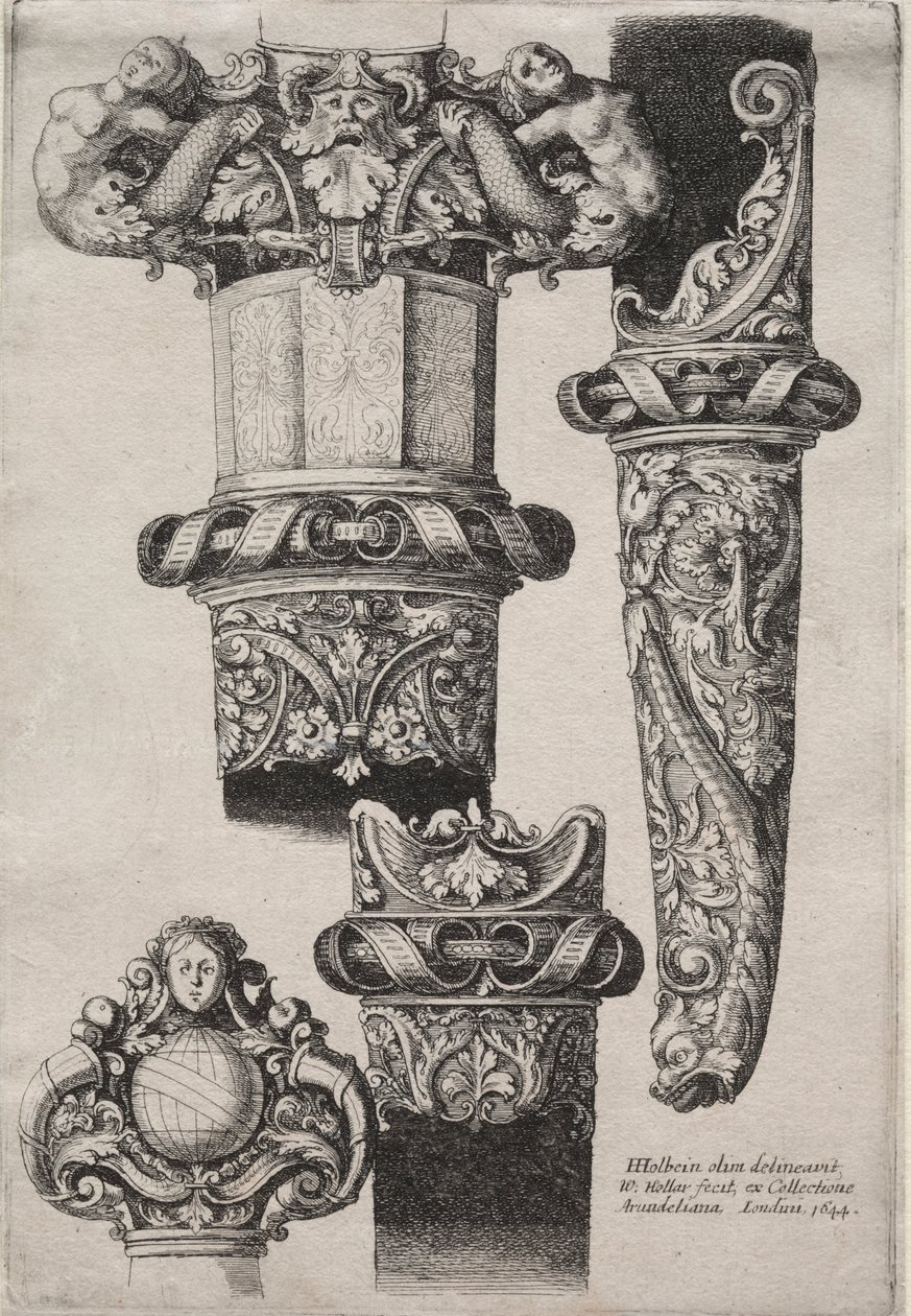 Design for Daggers by Wenceslaus Hollar