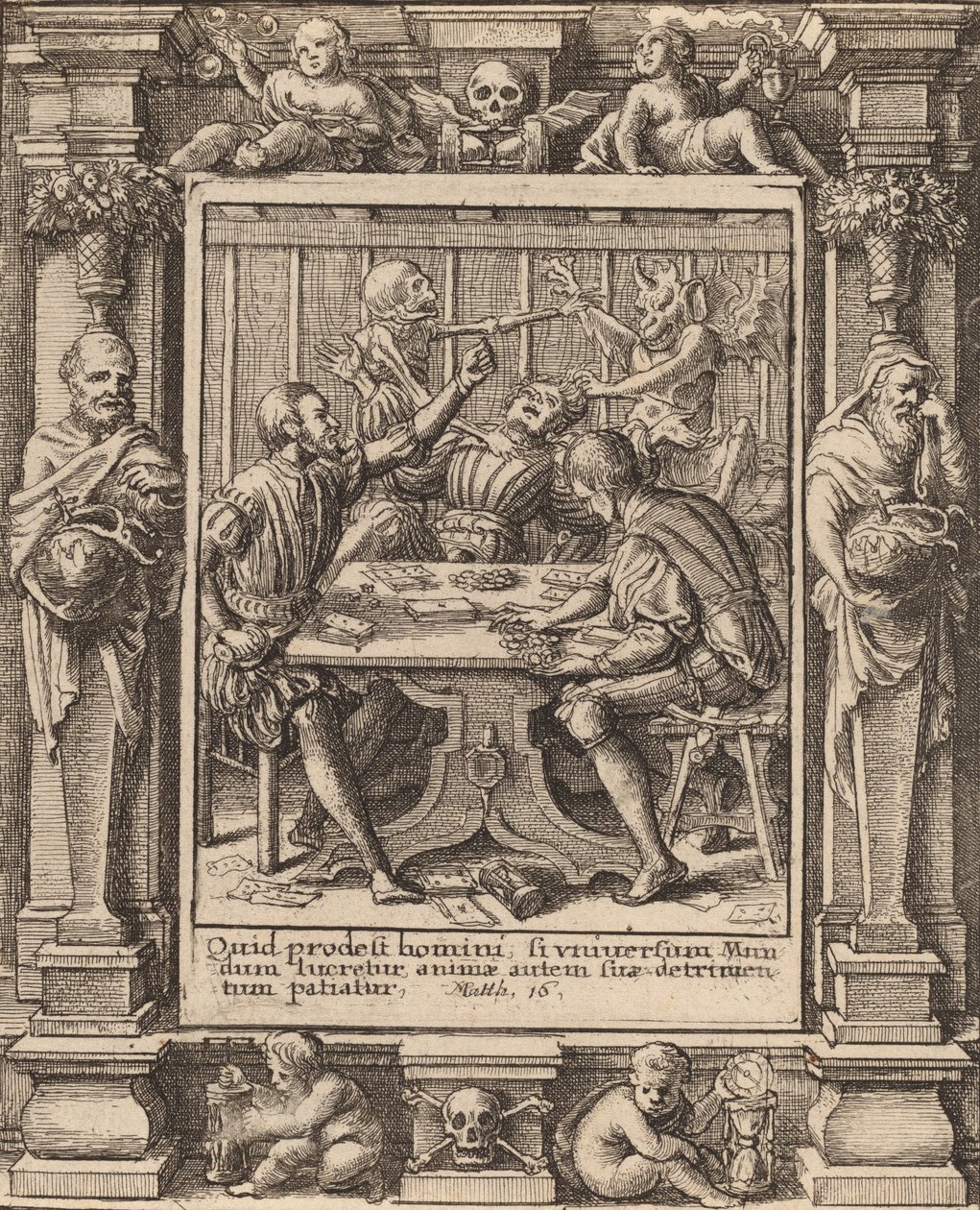 Gamesters by Wenceslaus Hollar