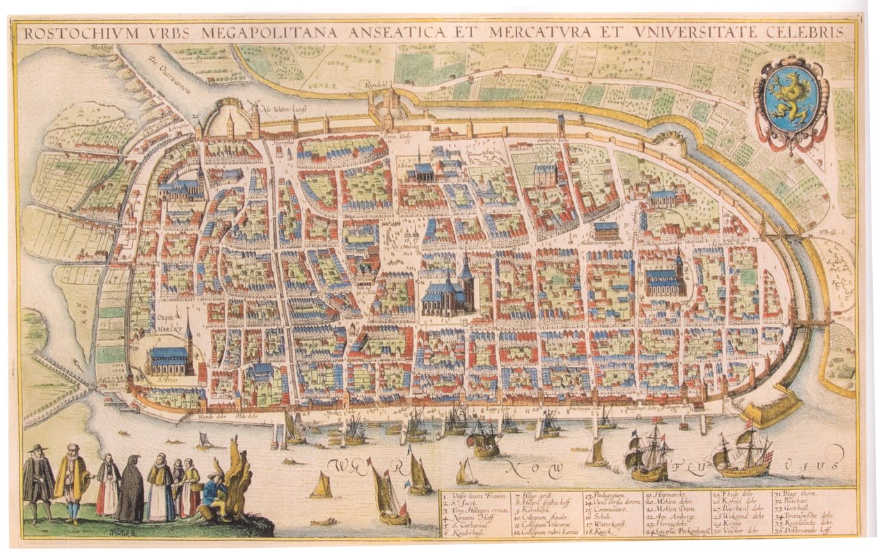 Hollar-Rostock by Wenceslaus Hollar