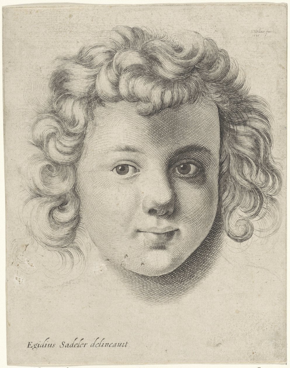 Head of a Child by Wenceslaus Hollar