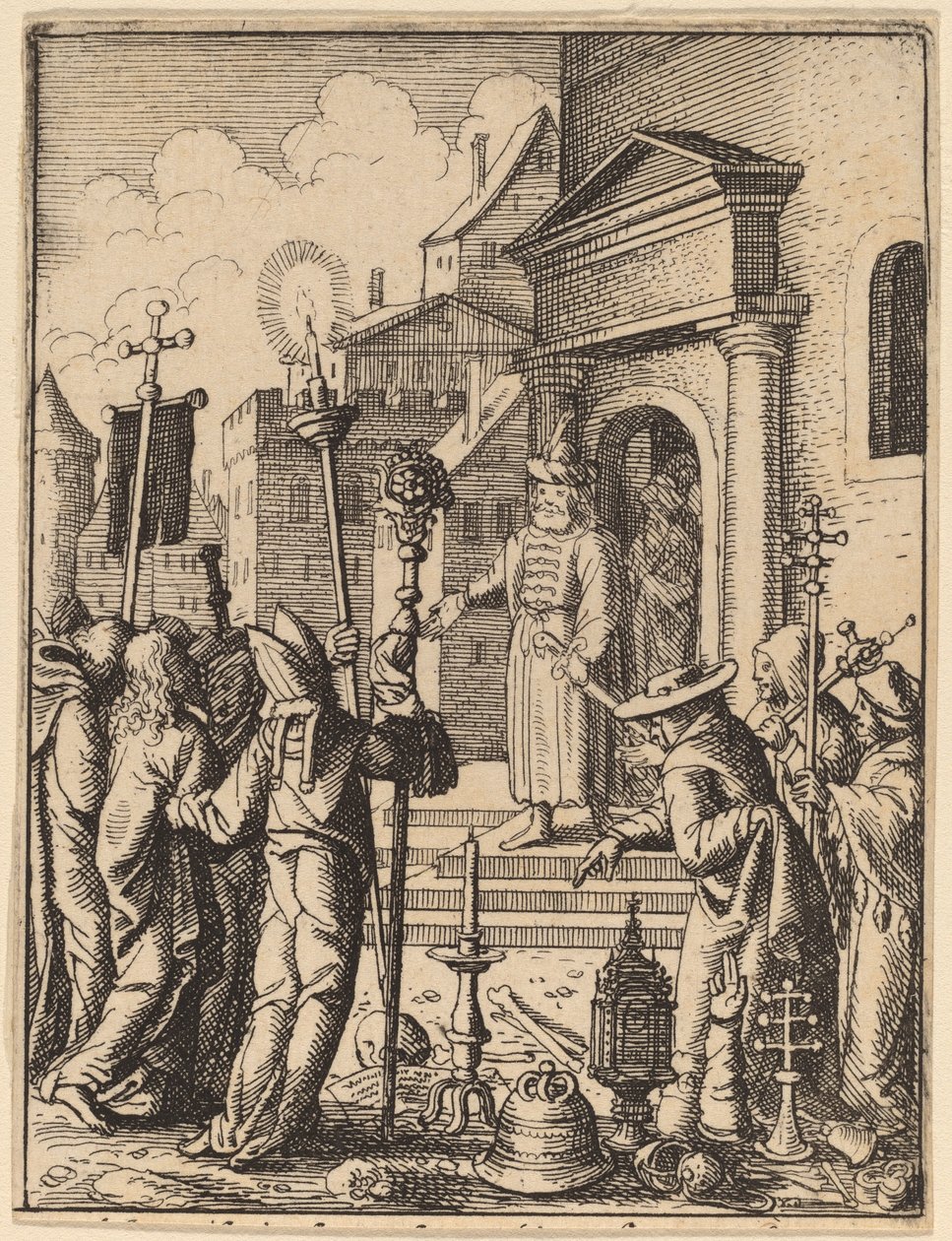 Jesus before Pilate by Wenceslaus Hollar