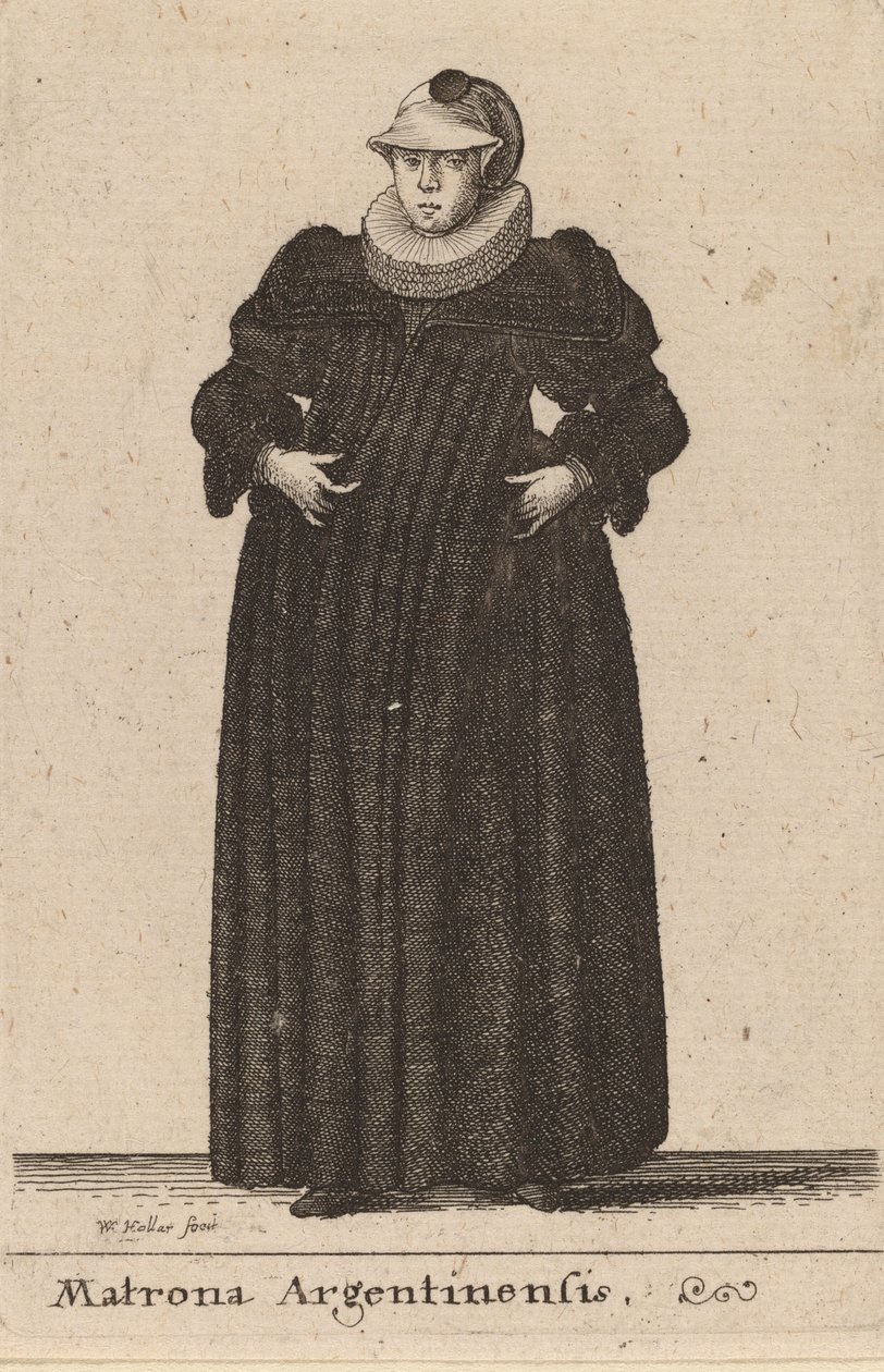 Matrona Argentinensis by Wenceslaus Hollar
