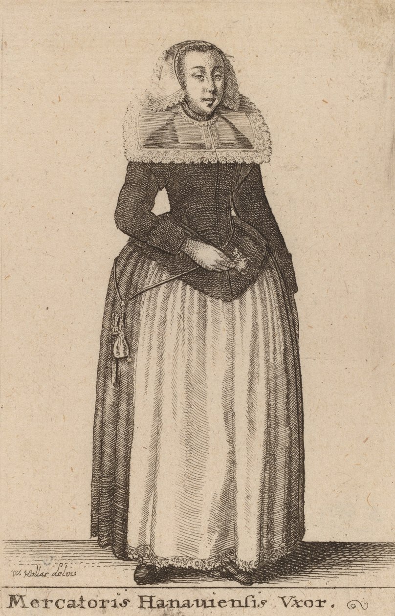 Mercantoris Hanauiensis Vxor by Wenceslaus Hollar
