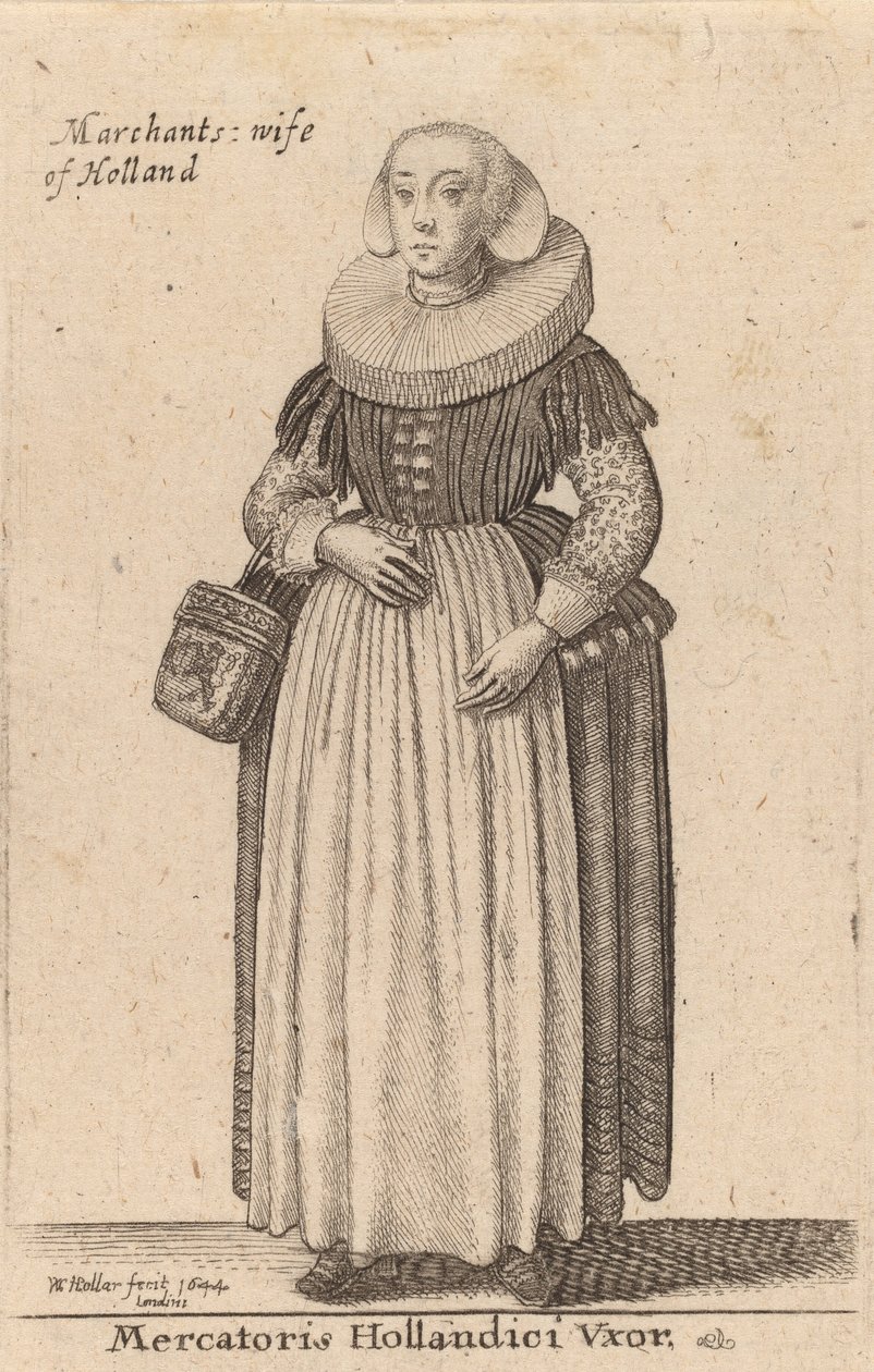 Mercatoris Hollandici Vxor by Wenceslaus Hollar