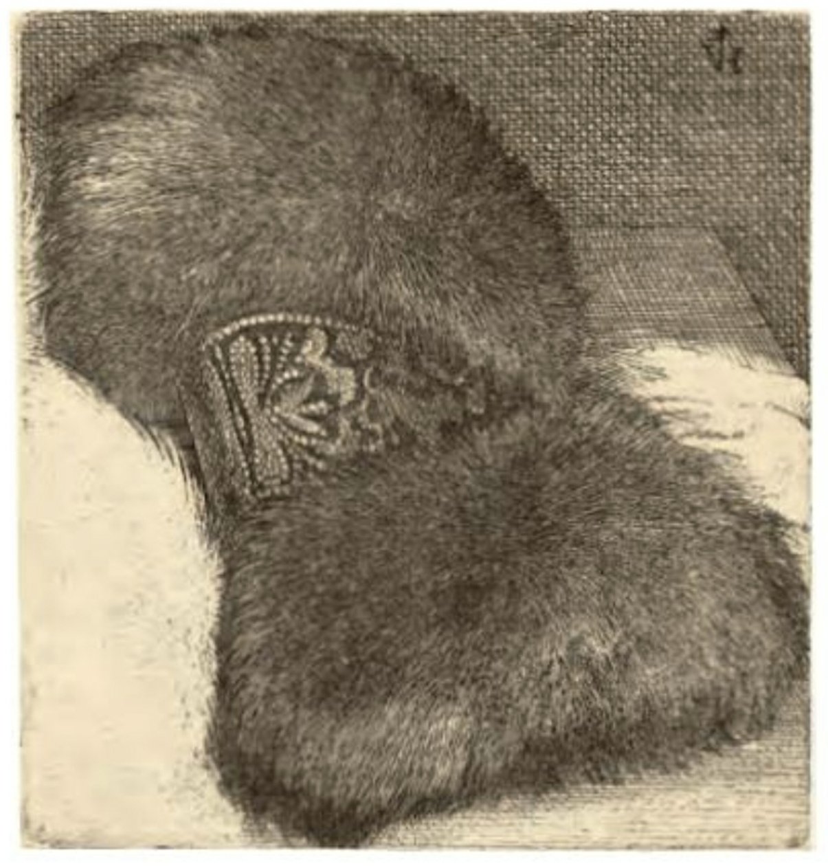 Muff with a Brocade Band by Wenceslaus Hollar