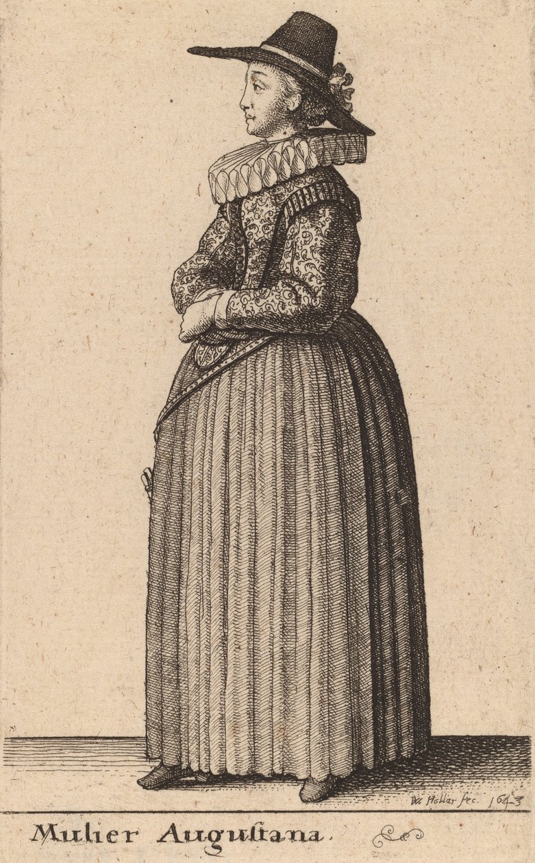 Mulier Augustana by Wenceslaus Hollar