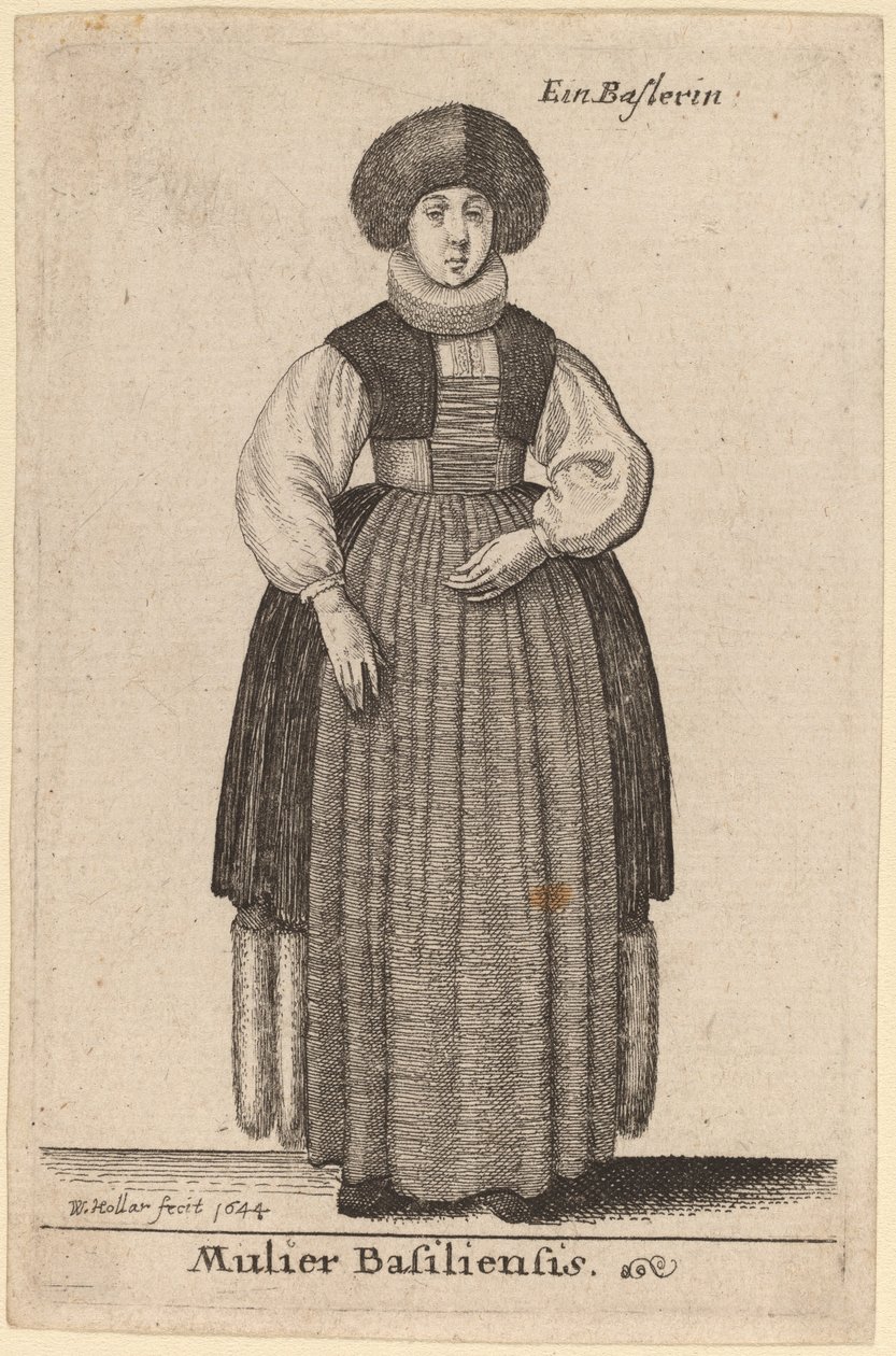 Mulier Basiliensis by Wenceslaus Hollar