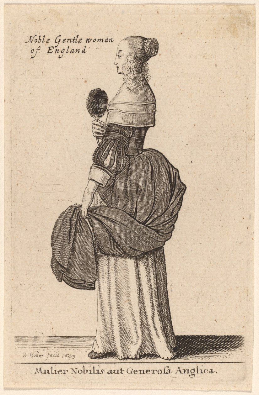 Noble or Generous English Woman by Wenceslaus Hollar