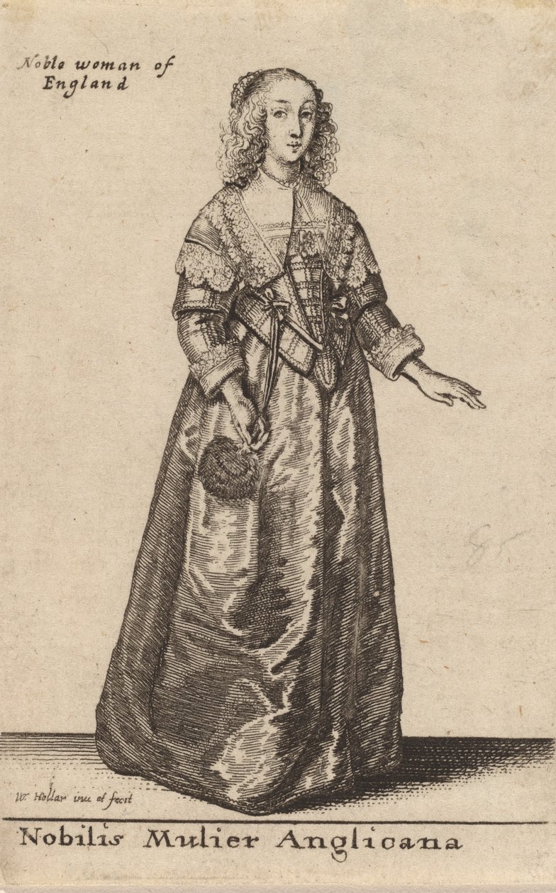 Nobilis Mulier Anglicana by Wenceslaus Hollar
