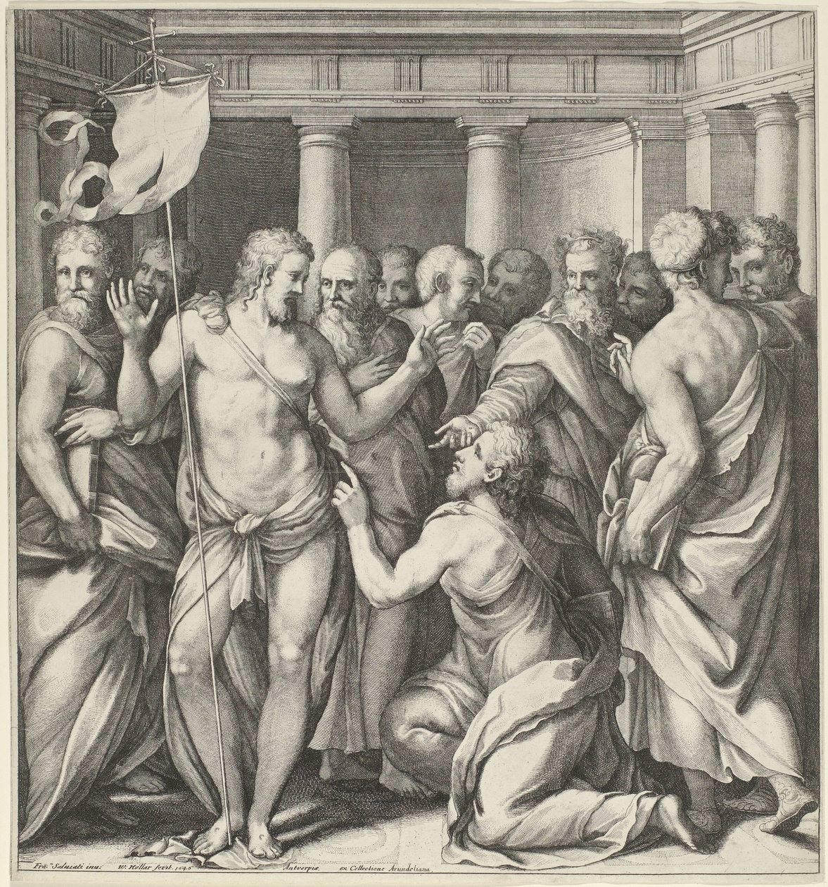 Doubt of Thomas by Wenceslaus Hollar