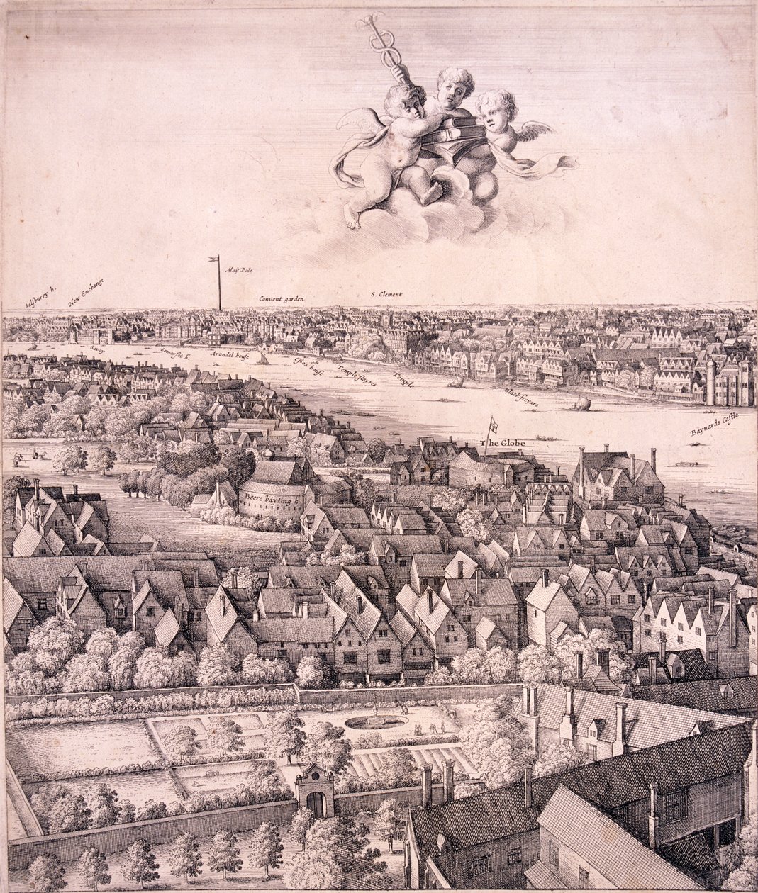 Panoramic View of London by Wenceslaus Hollar