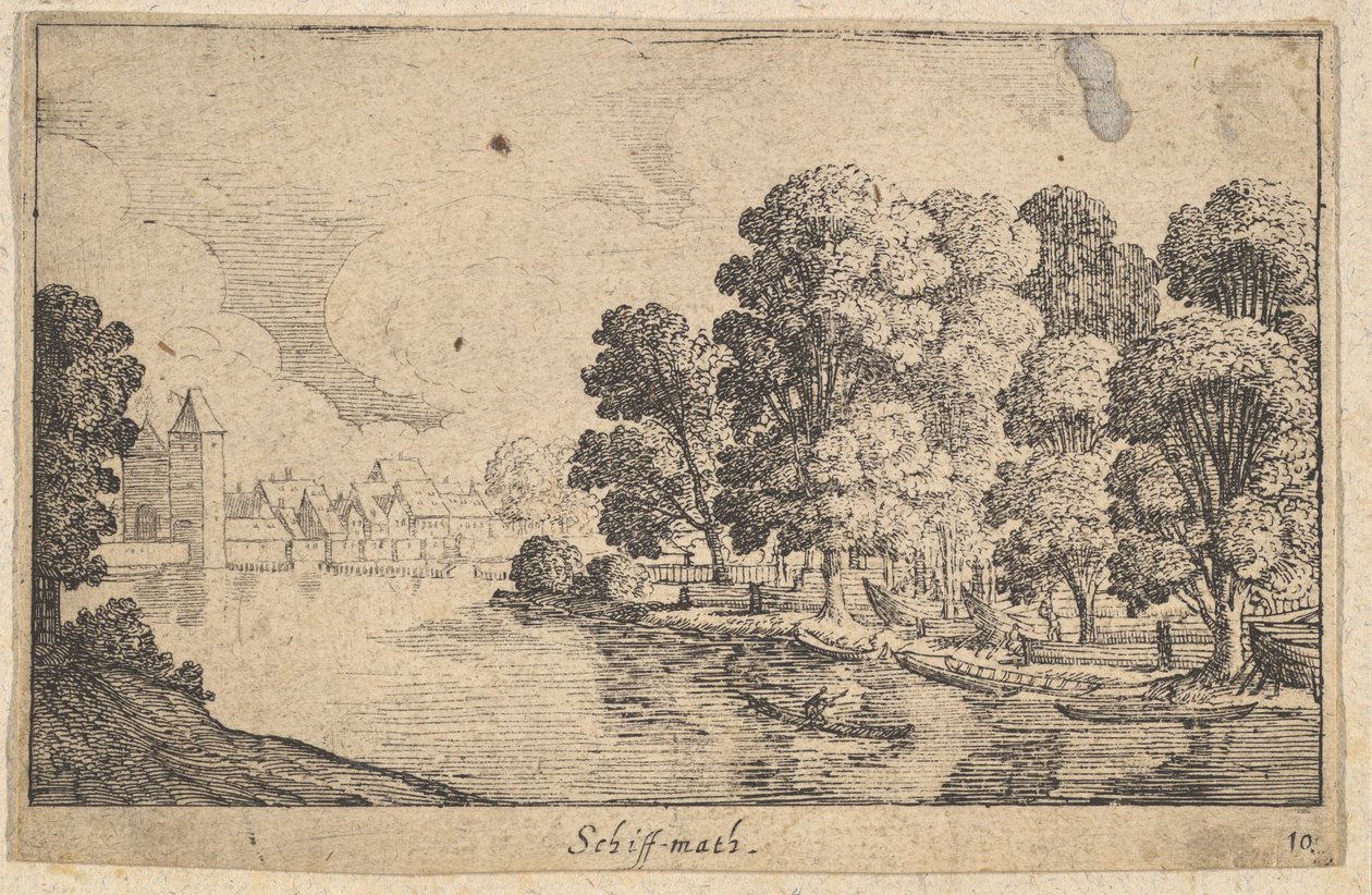 Schiff-math by Wenceslaus Hollar